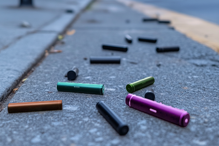 Dropped Disposable Vape On Floor Lume SS25000 Disposable Vape 25000 Puff Dropped Disposable Vape On Floor Lume SS25000 Disposable Vape 25000 Puff