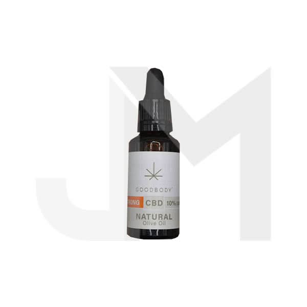 3000mg Goodbody Botanicals 10% CBD Natural Olive Oil Drops - 30ml