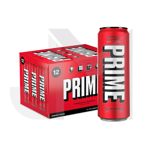 PRIME Energy USA Tropical Punch Drink Can 355ml - Past Best Before date