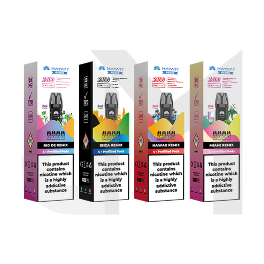 20mg Hayati Remix 2400 Replacement Pods 2400 Puffs