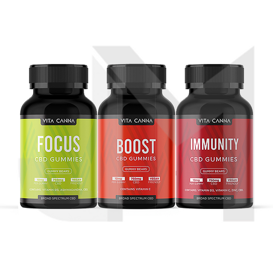 Vita Canna Broad Spectrum 750mg Functional CBD Vegan Gummy Bears