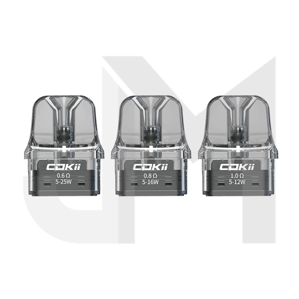 Cokii Lux Replacement Pods 2ml - 3 Pcs (0.6Ohm, 0.8Ohm, 1.0Ohm)