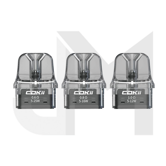 Cokii Lux Replacement Pods 2ml - 3 Pcs (0.6Ohm, 0.8Ohm, 1.0Ohm)
