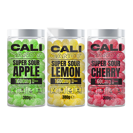 CALI CANDY 1600mg Full Spectrum CBD Vegan Sweets (Large) - 10 Flavours