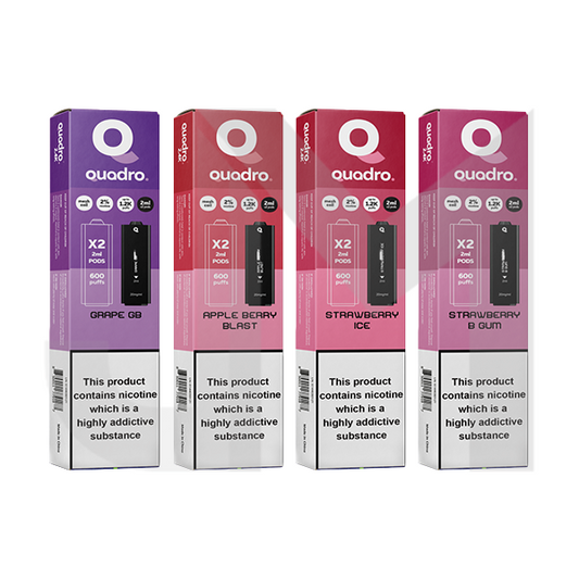 20mg Quadro 2.4k Replacement Pods - 2ml