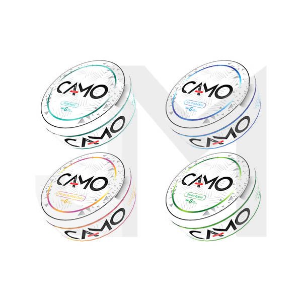 6mg Camo Nicotine Pouches - 20 Pouches