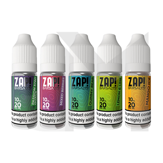 20mg ZAP! Bar Salts Nic Salt 10ml (50VG/50PG)
