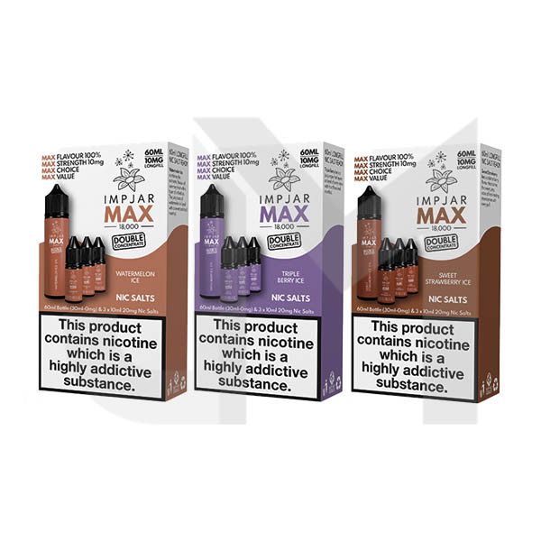 Imp Jar Max 60ml Longfill Includes 3x 20mg Nic Salts | E-liquid Wholesale Imp Jar Max 60ml Longfill Includes 3x 20mg Nic Salts | E-liquid Wholesale