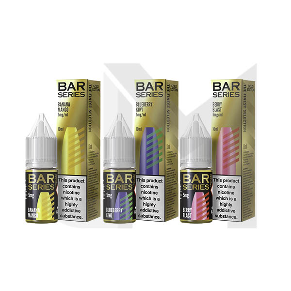 5mg Bar Series Gold Edition 10ml Nic Salt (50VG/50PG)