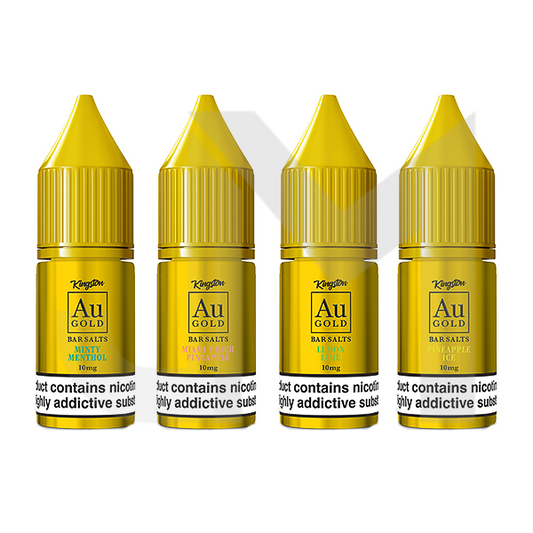10mg AU Gold By Kingston Nic Salt 10ml (60VG/40PG)