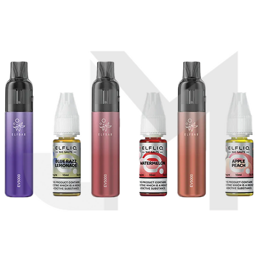 Elf Bar EV5000 Disposable Pod Kit + 20mg ElfLiq Salt