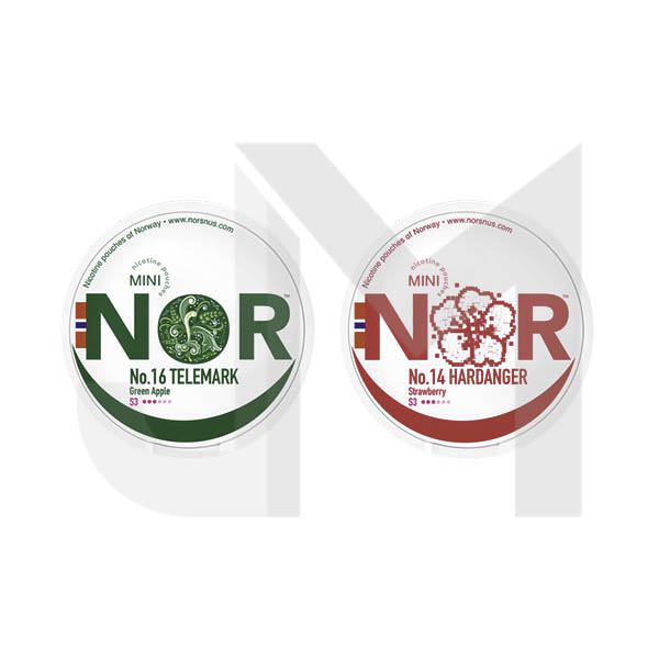 12mg NOR Mini Nicotine Pouches - 20 Pouches