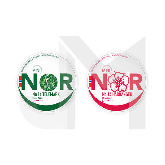 12mg NOR Mini Nicotine Pouches - 20 Pouches