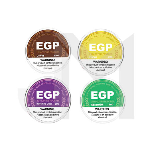 6mg EGP Nicotine Pouches - 20 Pouches