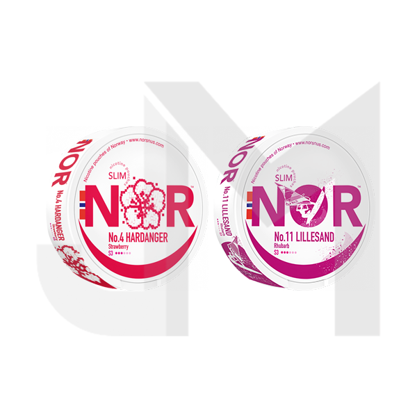 12mg NOR Slim Nicotine Pouches - 20 Pouches