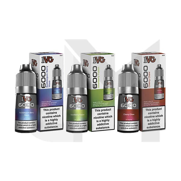 10mg IVG 6000 10ml Nic Salts (50VG/50PG)
