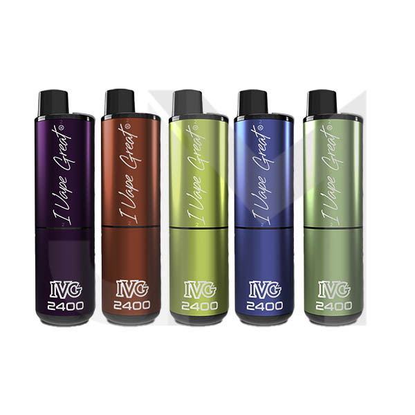 20mg IVG 2400 4 in 1 Pod Rechargeable Vape Kit 2400 Puffs