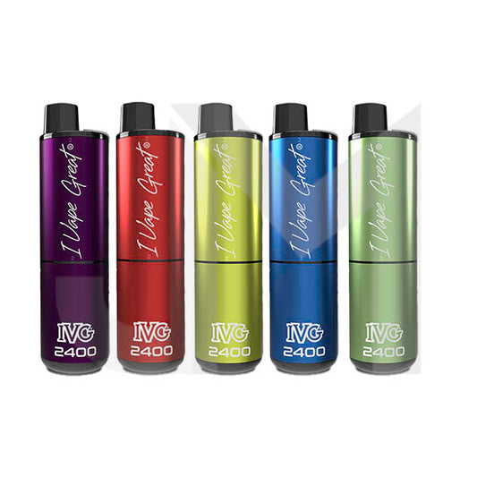 20mg IVG 2400 4 in 1 Pod Rechargeable Vape Kit 2400 Puffs