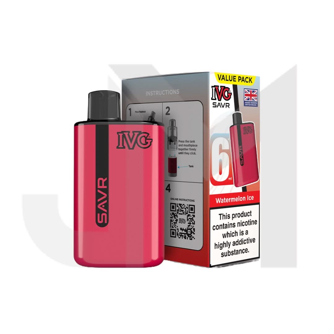 20mg IVG SAVR Prefilled Pod Vape Kit 3000 Puffs