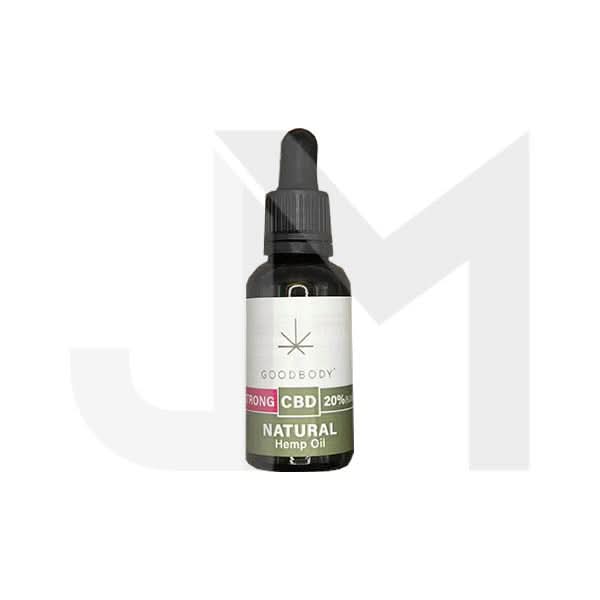 6000mg Goodbody Botanicals CBD 20% Hemp Seed Oil - 30ml