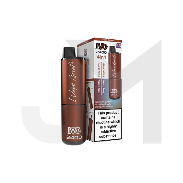 20mg IVG 2400 4 in 1 Pod Rechargeable Vape Kit 2400 Puffs