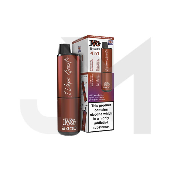 20mg IVG 2400 4 in 1 Pod Rechargeable Vape Kit 2400 Puffs
