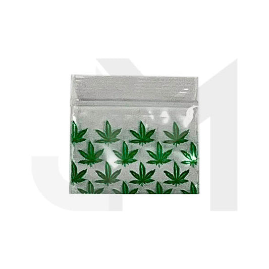 Zipper Branded 35mm x 25mm Leaves Bags