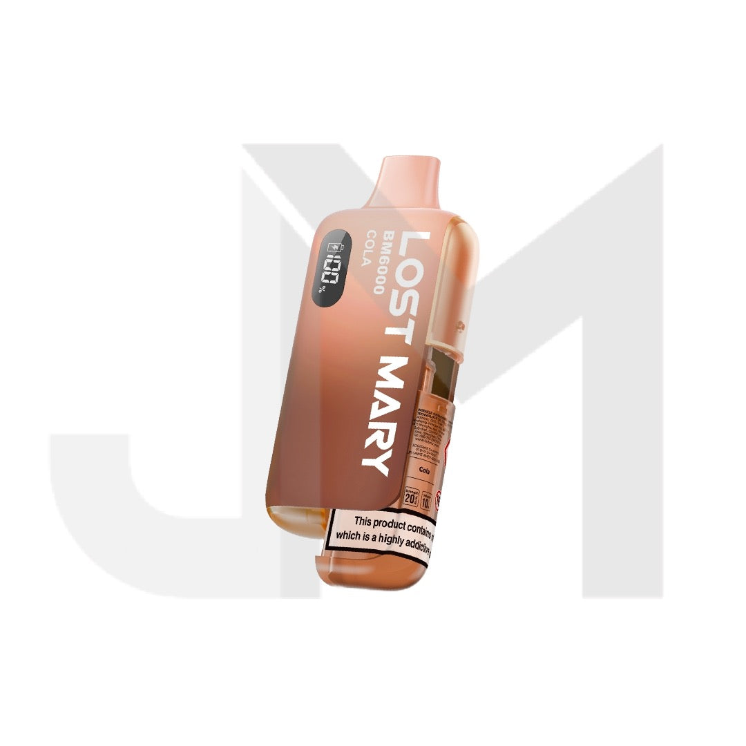 20mg LOST MARY BM6000 Refillable Pod Kit - 6000 Puffs - Stoptober Special Offer