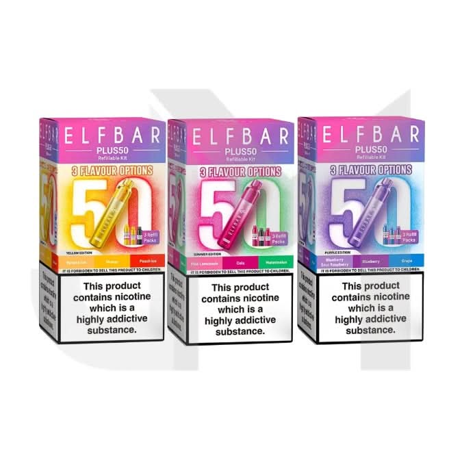 Elf Bar Plus 50 Prefilled Vape Kit | UK Wholesale