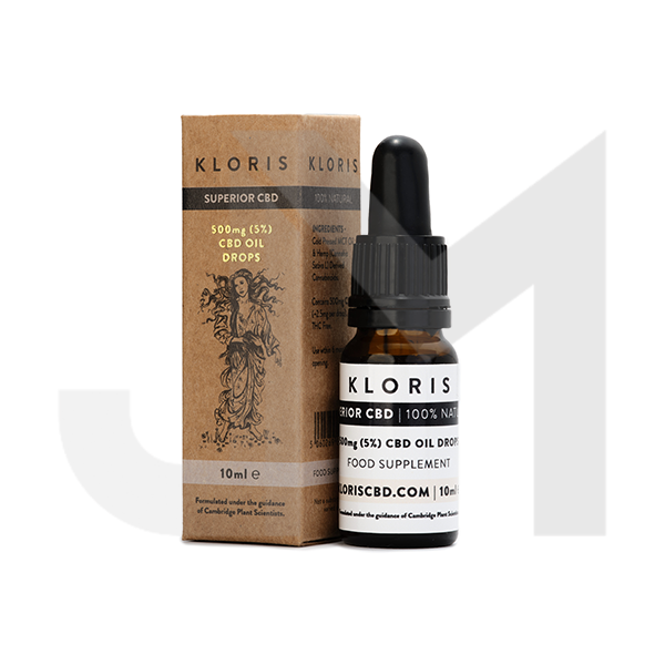 Kloris 500mg (5%) CBD Oil Drops - 10ml