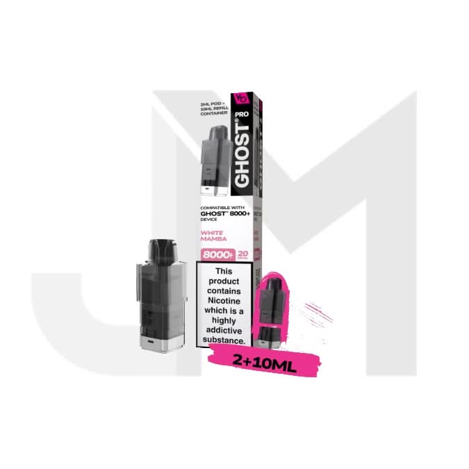 20mg Ghost Pro 8000+ By Vapes Bars Prefilled Pods
