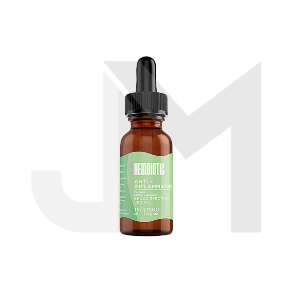 Hembiotic 1500mg Broad-Spectrum Functional CBD Oil - 15ml