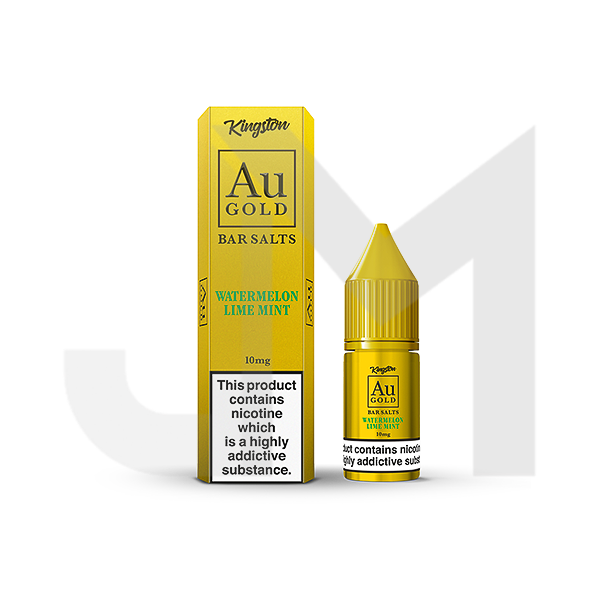 10mg AU Gold By Kingston Nic Salt 10ml (60VG/40PG)