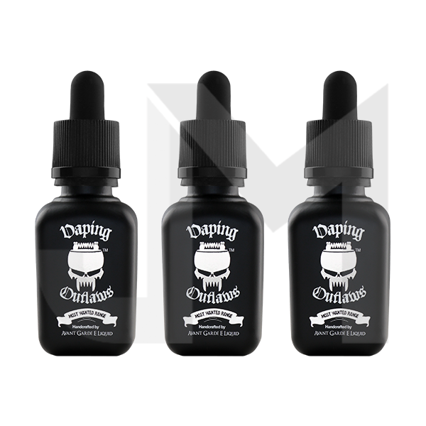 0mg Avant Garde E-liquid Vaping Outlaws Range Glass Shortfill 30ml (100VG) (BUY 1 GET 1 FREE)