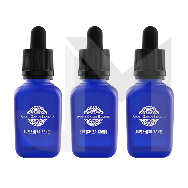 0mg Avant Garde E-liquid Superhero Range Range Glass Shortfill 30ml (Various VG/PG) (BUY 1 GET 1 FREE)