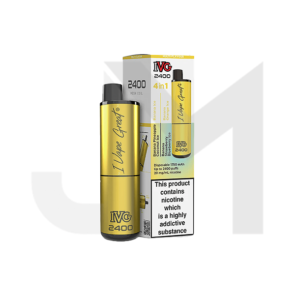 20mg I VG 2400 Disposable Vapes 2400 Puffs - 4 in 1 Multi-Edition