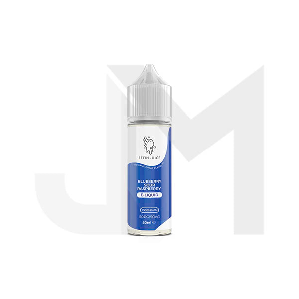 Bulk Buy 0mg EFFIN Juice 50ml Shortfill (50VG/50PG) - Multipacks (10, 25 & 50) - Stoptober Special Offer!