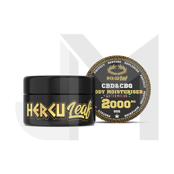 HercuLeaf 2000mg CBD & CBG Body Moisturiser Watermelon - 50ml