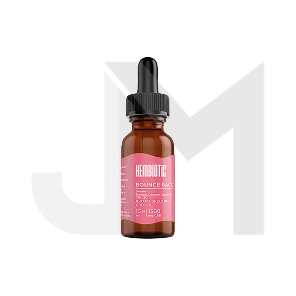 Hembiotic 1500mg Broad-Spectrum Functional CBD Oil - 15ml