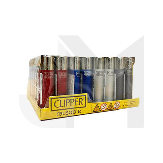 40 Clipper D48 Classic Flint Painted Metallic 3 Lighters - CL2A2268UKH