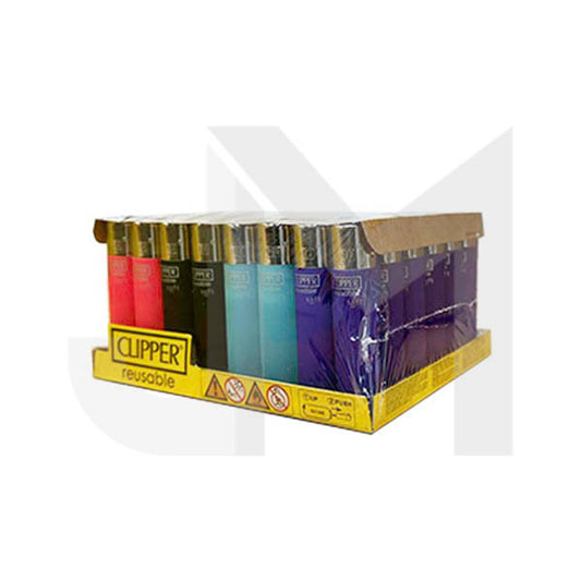40 Clipper D48 CP11RH Classic Flint Soft Touch Colours Lighters - CL2A2269UKH