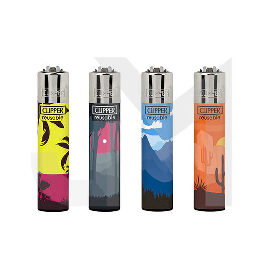 40 Clipper D40 CP11RH Classic Flint Natural Mix Lighters - CL3C1596UKH