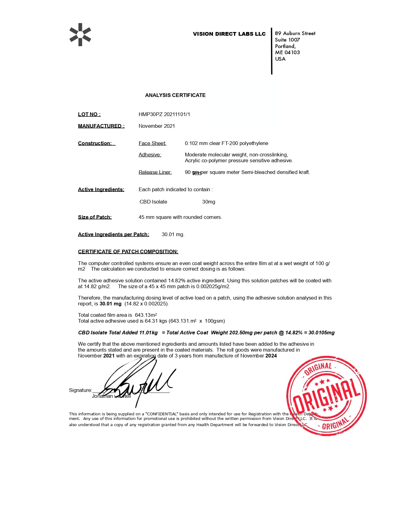 CBD Brothers 900mg CBD Topical Patches - 30 Patches