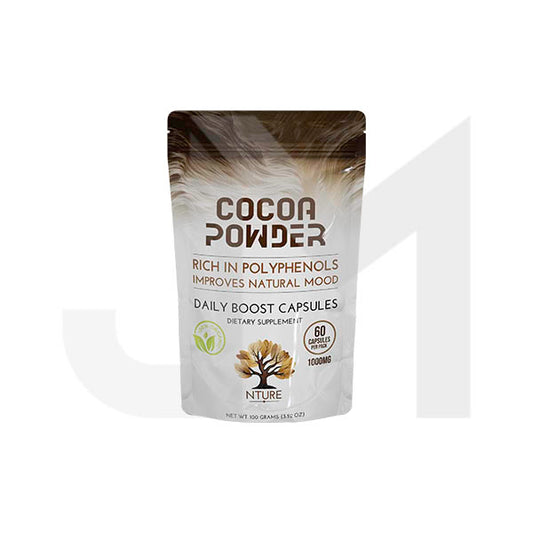 NTURE 1000mg Cocoa Capsules - 60 Caps
