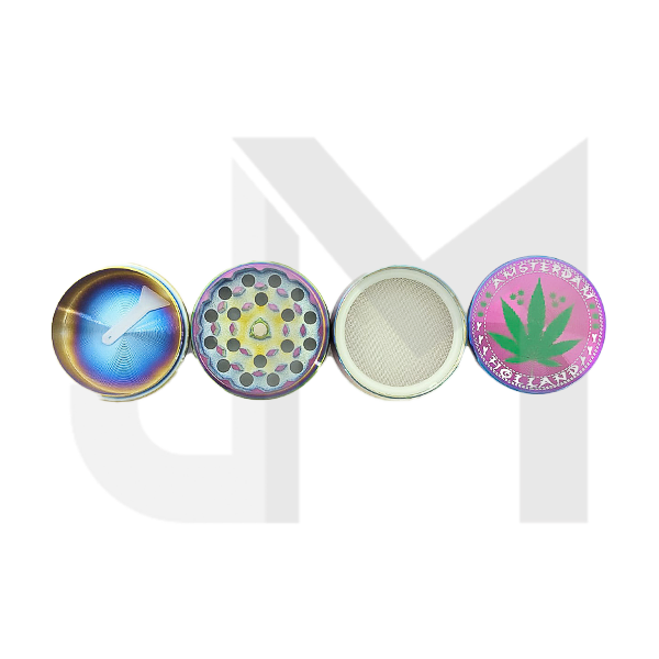 D&K 4 Parts Metal Tobacco Grinder - DK5797C-4