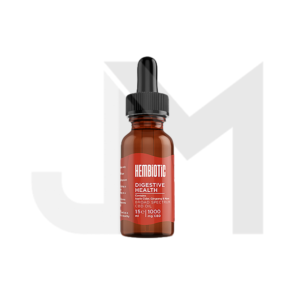 Hembiotic 1000mg Broad-Spectrum Functional CBD Oil - 15ml