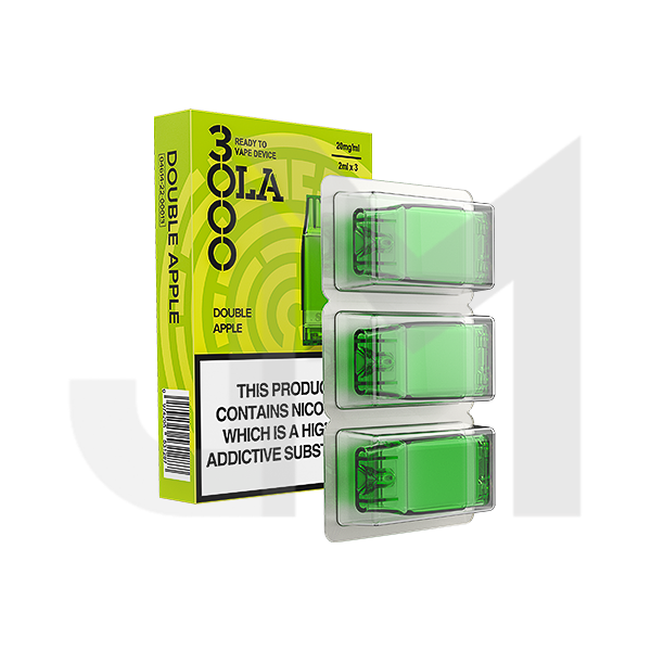 20mg SMPO Ola 3000 Prefilled Pods 2ml 1800 Puffs - 3 Pcs