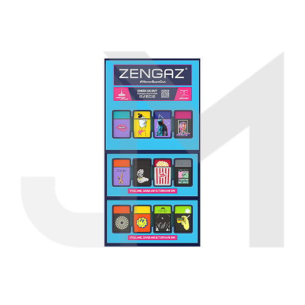 Zengaz Cube ZL-30 (30EU) Jet Lighters CDU Bundle + 48 Units Set