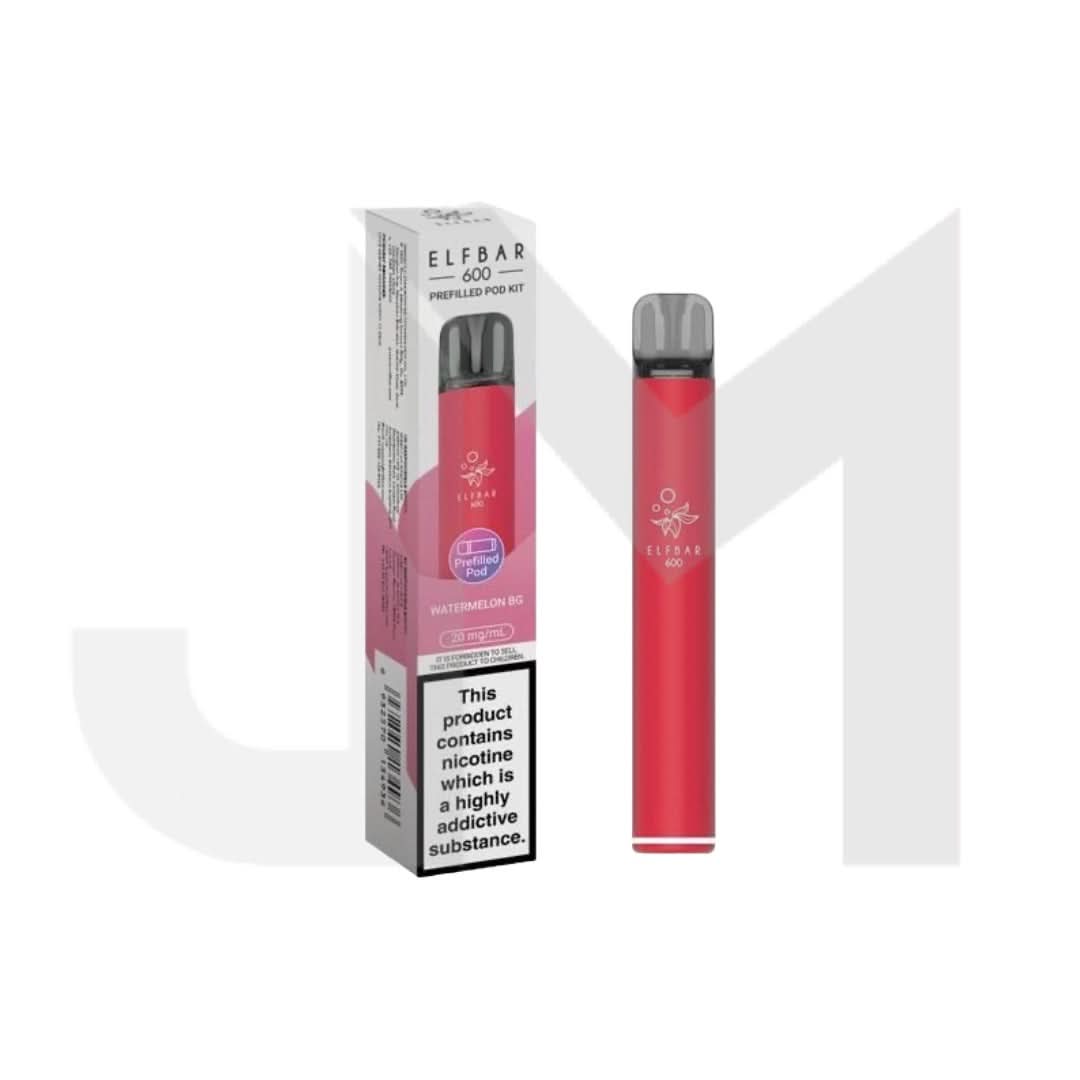 20mg Elf Bar 600 Prefilled Pod Vape Kit 600 Puffs