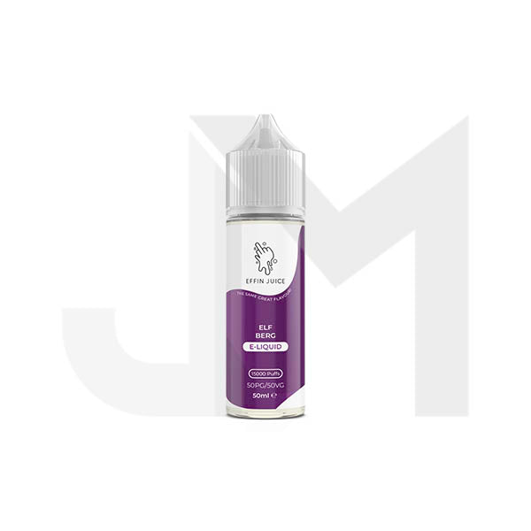 Bulk Buy 0mg EFFIN Juice 50ml Shortfill (50VG/50PG) - Multipacks (10, 25 & 50) - Stoptober Special Offer!